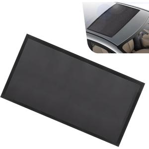 Downhill 1 PC Car Sunroof Sun Shade Mesh, Breathable Sun Protection Vehicle Screen Mesh, 39.37" x 25.59" Foldable Easy Installation Camping Protector, Suitable for Camping Accessories (Black)