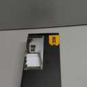 Black Interior Door Knobs for Bathroom & Bedroom, Pismo Doorknob Turn Lock with Square Rosette, Heavy Duty Privacy Door Knob with Lock