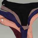 FINETOO Cotton Thongs for Women Soft Low Rise Sexy Thong Ladies Panties Womens Underwear 6 Pack XS-XXXL (Small)