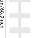 9-Tier Narrow Spine Bookshelf, Modern Bookcase, Adjustable Vertical Bookshelf, Metal Rotating Bookshelf Tower for Home Office Living Room Bedroom (White), 15.4*68.9 inch