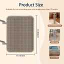 Cat Nail File Scratcher- Cat Scratch Pad with 80-Grit Aluminum Oxide, Wrap-Around Design for Cat Trees and Posts, Scratch Mat is Ideal for Trimming Cat Nails (14.64"x11.14")