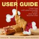 Tough Dog Toys, Toys for Aggressive Chewers Large Breed, Chew Dogs, Bone Toy Nylon Dogs Almost Indestructible (1 Count, Red)