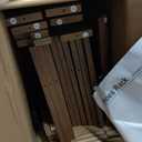 HOMEFORT 10-Tier Vertical Shoe Rack, Corner Shoe Tower, Double Rows 10 Tiers Shoe Shelf, Slim Shoe Storage Unit for 20 Pairs of Shoes, Shoe Stand for Entryway, Hallway, Closet (Rustic Brown)