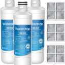 Waterdrop ADQ747935 LT1000PC Replacement for LG LT1000P/PC/PCS ThinQ Refrigerator Water Filter, LFXS26973S, LMXS28626S, LMWS27626S, LFXS28596S, ADQ74793501 and LT120F, 3 Combo