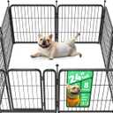 FXW Rollick Dog Playpen for Yard, RV Camping, 24 inch 8 Panels for Small and Puppy DogsPatented
