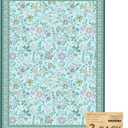 Washable Pee Pads for Dogs, 2 Pack Super Absorbent Reusable Puppy Pads with Colorful Flowers Patterns for Potty Training, Floor, Couch, Bed, and Crate,18"x 24" (Green)