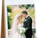 ZEEYUAN 4x6 Photo Frame Flip Photo Album on Stand Vertical Display for Tabletop, 60 PVC Pockets of 4x6 Photo Album Flip Picture Frame