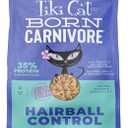Tiki Cat Born Carnivore Dry Cat Food, Hairball Control, Chicken, 6 lbs. Bag, Best By: MAY 19 27