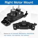 Engine Motor & Trans Mount Kit Compatible with Chrysler Town & Country | Dodge Grand Caravan | RAM C/V | VW Routan 3.6L V6 2011-20 Replace for A5665 A5480 A5589 A5577
