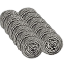 Kitchen Selection Steel Wool 12/16 count #0 Fine steel wool scrubber pad used for dishes, pots, pans, and ovens. easy scouring for tough kitchen cleaning