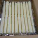 YOROXRG 100Pack Ivory Taper Candles, 7-8 Hours Burn Time, Unscented, Smokeless and Dripless, 0.75 x 10 Inch Dinner Candle Set for Household, Wedding, Party and Home Décor Candlesticks, 0.75 inches in diameter x 10 inches in height