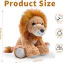 Lion Stuffed Animal Toys, 8.5 Inch Soft and Cuddly Lion Plush Animals Toy, Cute and Realistic Animals Gifts for Boys and Girls Toy for Toddlers 1-3