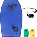 Bodyboard 33in/37in/42in, Body Board for Beach with Wrist Leash