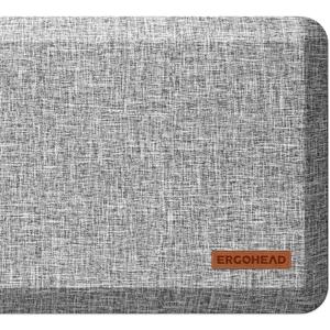 Anti Slip 7/8 inchs Anti Fatigue Kitchen Floor Mat, Ergonomic Comfort Standing Mat, Waterproof Kitchen Runner for Home, Kitchen, Office, Laundry, Garage (Light Gray, 17.3" x 39" -0.87") (39"L x 17"W x 0.9"Th)