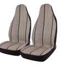 West Coast Auto Baja Blanket Bucket Seat Cover for Car, Truck, Van, SUV - Airbag Compatible (2PCS Brown)