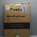 Riveira 30x22 Bamboo Natural Stove Top Covers for Electric Stove & Gas Stove Top Covers for Gas Burners  Large Gas Stove Cover with Handle & Juice Groove  Rustic Stove Covers for Gas Stove Top