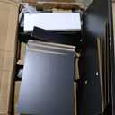 Sweetcrispy 7 Drawer Chest Mobile Storage Cabinets Wooden Dresser with Wheels Room Organization Furniture for Office Home, Black Wood (15.8"D x 18.7"W x 34.3"H (7 Drawers))