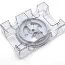 Dual Deck Revolving Card Holder - 360 Degree Playing Card Holder for Kids Playing Card Accessories Poker Card Deck Holder Poker Table Accessories - Acrylic Playing Card Holder for Playing Card Games