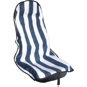 LoyaGour Car Seat Cover Protector Front Seats, for Gym Workout, Running, Swimming, Beach and Hiking, Waterproof Sweat Towel Seat Covers for Cars SUV Trucks (Blue Stripe, 1Pcs)