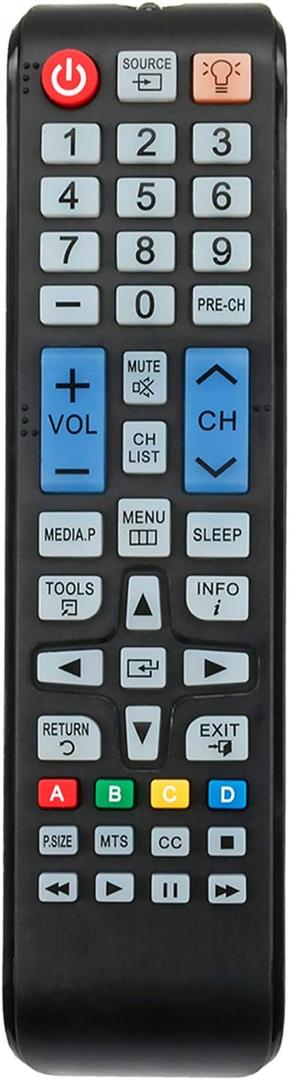 Replacement Remote Control Applicable for Samsung TV UN46EH6000 UN50EH5000 UN55EH6000 UN50EH6000 UN32F5050 UN46EH5000 UN40EH5000 UN37EH5000 UN40EH5050 UN32EH5000FXZA UN32F5050AFXZA UN40EH5000F