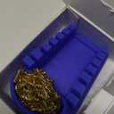 YIHUA S200 Blue Heat-Resistant Silicone Soldering Wire Holder with Brass Wool Cleaner, 6 Grooves, Storage Tray, Helping Hands Soldering Wire Welding Fixture, Compatible Diameter 32-7AWG