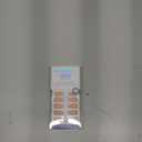 BTArtbox Press On Nails Almond - Short Gold Foil Press On Nails with Glue for Women, Semi-Transparent Soft Gel Glue On Nails in 16 Sizes - 32 Stick On Nails Kit, Gold End