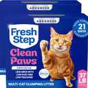 Fresh Step Advanced Clean Paws Multi Cat Clumping Cat Litter, 18.5 lb, 2 Pk