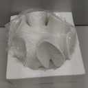 DN DECONATION Abstract Home Decor Living Room Coffee Table Decor, Modern White Textured Art Statue, Resin Sculpture for Bookshelf Desk Bedroom Office Wedding Gift for Men (Set of 1)