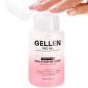 Gellen Nail Polish Remover, Non Acetone Rose Scent Nail Polish Remover, Dual-phase Hydrating Fingernail Polish Removal, Healthy Nourishing Nail Removal with Pump, Contains Vitamin E, 6.09 Fl Oz