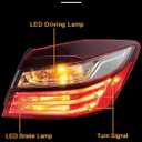 Right Passenger Side Tail Light Compatible with Honda Accord 2016 2017, Rear Tail Lights, Right Brake Turn Signal Taillight, Passenger Side Taillamp Replace HO2805108