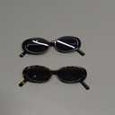 VANLINKER Polarized Retro Oval Sunglasses for Women and Men Small 90s Style VL9580 (C1c2 Black Frame/Tortoise Frame)