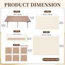 10 Pcs Boho Picnic Set, Extra Large Boho Picnic Set for Camping & Party, 59 x 28 in