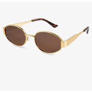 livho 2025 Trendy Oval Sunglasses - Stylish Polarized Shades for Everyday - Retro Metal Frames