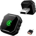 Wireless CarPlay Adapter for iPhone, 2026 Upgrade Mini USB Design for Cars Converts Wired to Wireless, Fast Connect,No Delay, Compatible with iOS 10+ & iPhone 6+, USB/Type C,Plug and Play (Black)