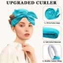 Gwabee Heatless Curls Overnight Hair Curler, 70" Soft Hair Curlers to Sleep In No Heat Curls Overnight, 9 PCS No Heat Curlers Set for Women - Blue