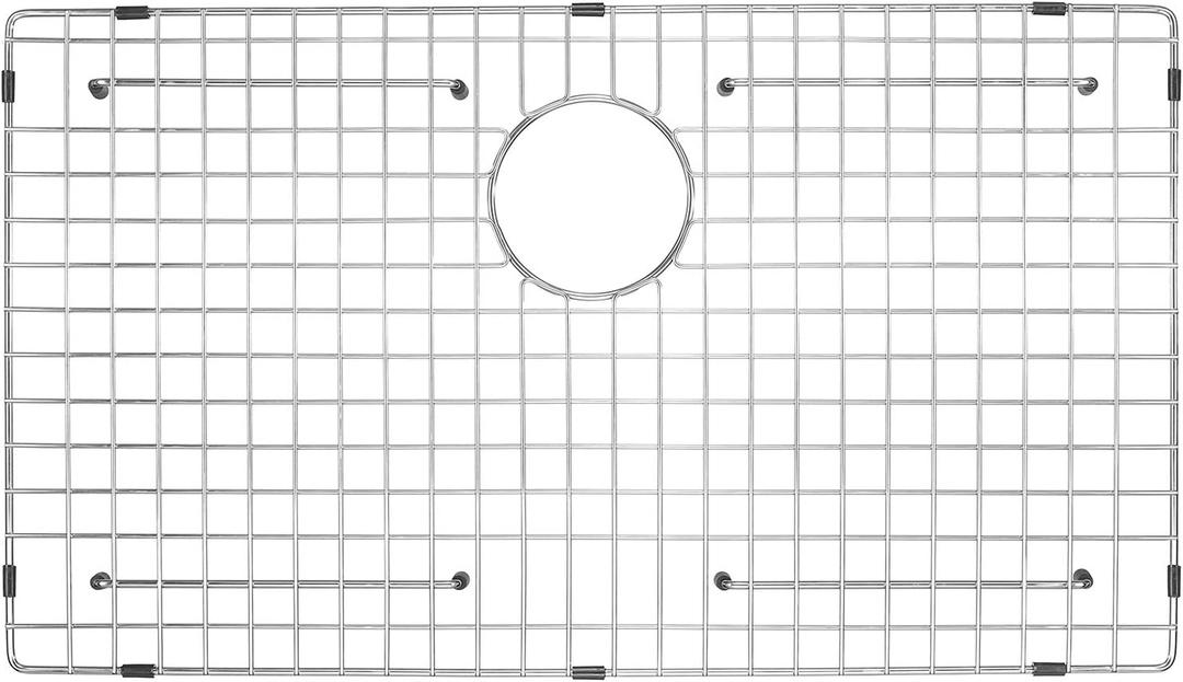 Serene Valley Kitchen Sink Bottom Grid and Sink Protector NDG3018, 304 Premium Stainless Steel, dim 27 1/2" x 15 11/16"