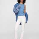 Gap Womens Ribbed High Neck Tank (Blue, XXL)