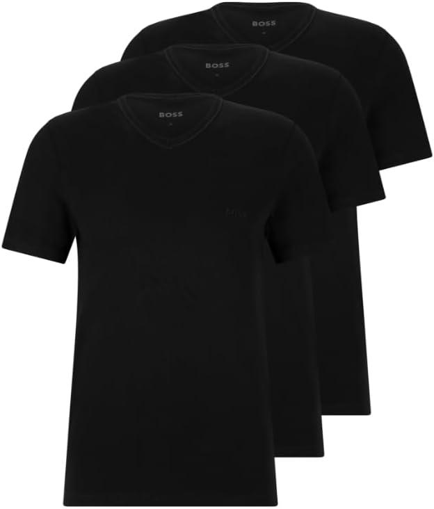 BOSS Men's 3-Pack V Neck Jersey T-Shirts (Medium)