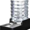 RIZZARI Stainless Steel Pet Water Feeder: 9.5L Black Automatic Leak-Proof Gravity Dispenser - Without Filter - for Senior 40-60 LB Dogs with Joint Spine Issues -Garage Living Room