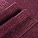 GLAMBURG 100% Cotton Ultra Soft 6 Pack Towel Set, Contains 2 Bath Towels 28x55 Inches, 2 Hand Towels 16x24 Inches & 2 Wash Coths 12x12 Inches, Compact Absorbent Lightweight & Quickdry - Burgundy