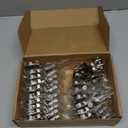 Ravinte 20 Pack 10 Pairs 1-1/4 inch Overlay Soft Close Hinges for Kitchen Cabinet Hinges Satin Nickel Hidden Hinges Stainless Steel Concealed Hinge self Closing