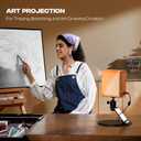 Caydo P1 Art Projector with Exclusive Drawing App for Artists, Portable Auto Focus & Keystone LED Projector for Drawing and Tracing, 4K Support, 100 Display, Compatible with iOS/Android, Upgraded Amber And Honey