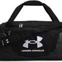 Under Armour Unisex-Adult Undeniable 5.0 Duffle, Black (001)/Metallic Silver, Medium