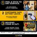 5 x Tap Google Review Plate (5-Pack) by TapFive - Tap for Instant Reviews - All Phones Compatible - Reusable Smart Tap NFC & QR - 4"x 4" - DigiFeel & Zappy Fast - Mount Anywhere 3M Adhesive (5 Plates)
