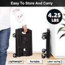 Folding Hand Truck Lightweight Hand Truck Dolly Foldable, Luggage cart with 4 Rotate Wheels, Utility Cart with Adjustable Handle, Collapsible Dolly for Moving