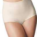 Bali Women's Firm Shapewear Pack, Shaping Brief with Tummy Control, 2-Pack (X-Large, Nude Jacquard)