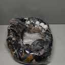 Suncalla Halloween Wreath for Front Door 24 Inch Large Artificial Skulls Black Artificial Roses, Skeleton, Maple Leaves Outdoor Wreath Decor, Scary Creepy Halloween Decorations for Front Door and Wall