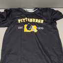 Men's Football Shirts Short Sleeve City Map Helmet T-Shirt Team Color Game Day Apparel Fans Gift, Small