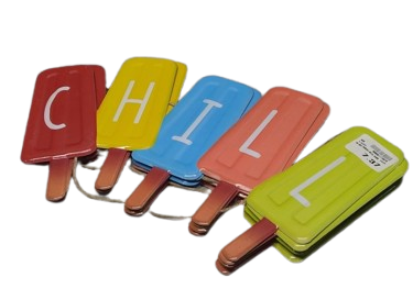 CHILL popsicle decor Pack of 5