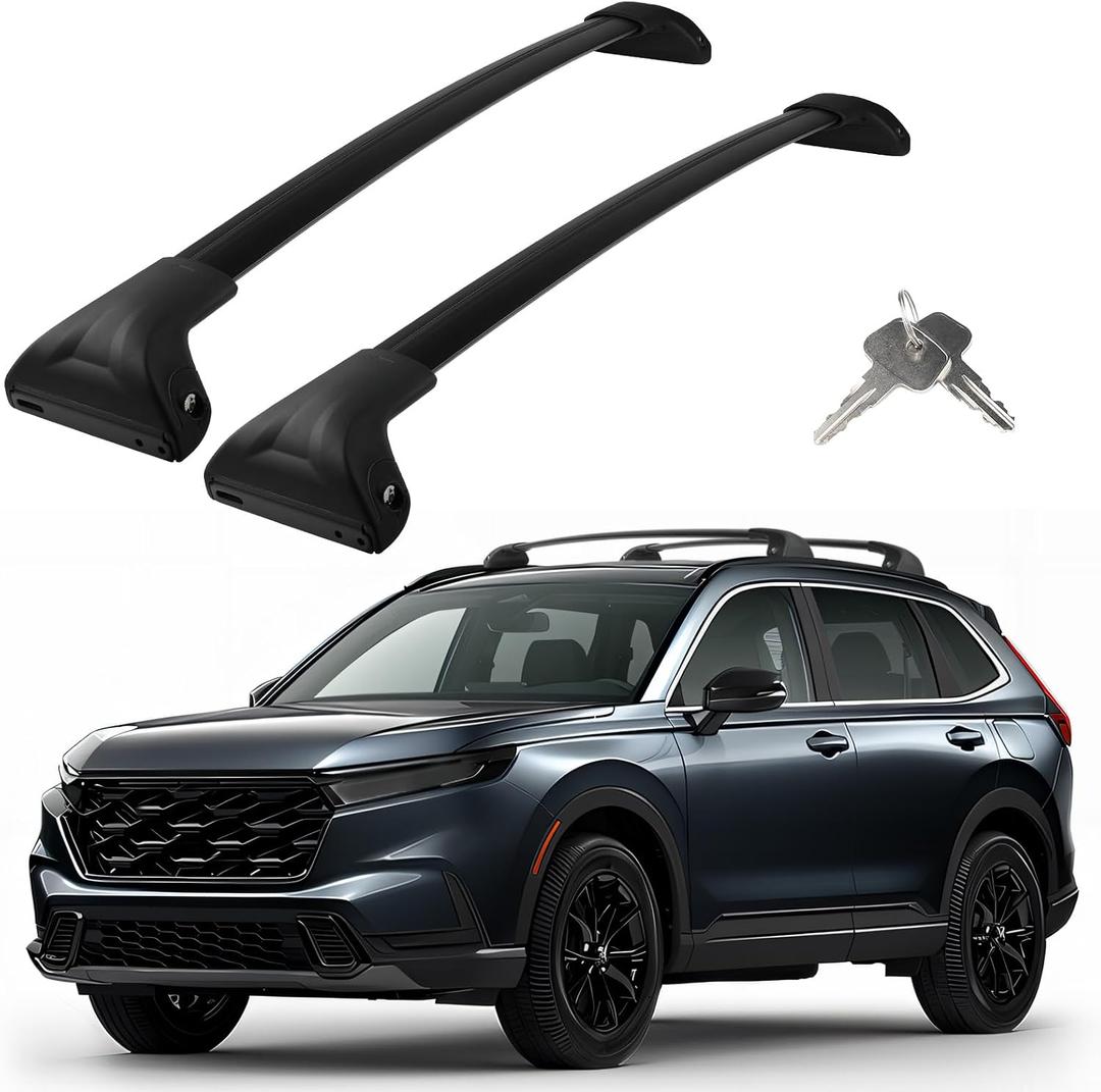 Roof Rack Cross Bars Compatible with Honda CRV CR-V 2023-2026, Adjustable Aluminum Heavy Duty 300 LBS Anti-Theft Lock Cargo Carrier Rooftop Crossbar Accessories for Bike, Basket, Snowboard, Luggage